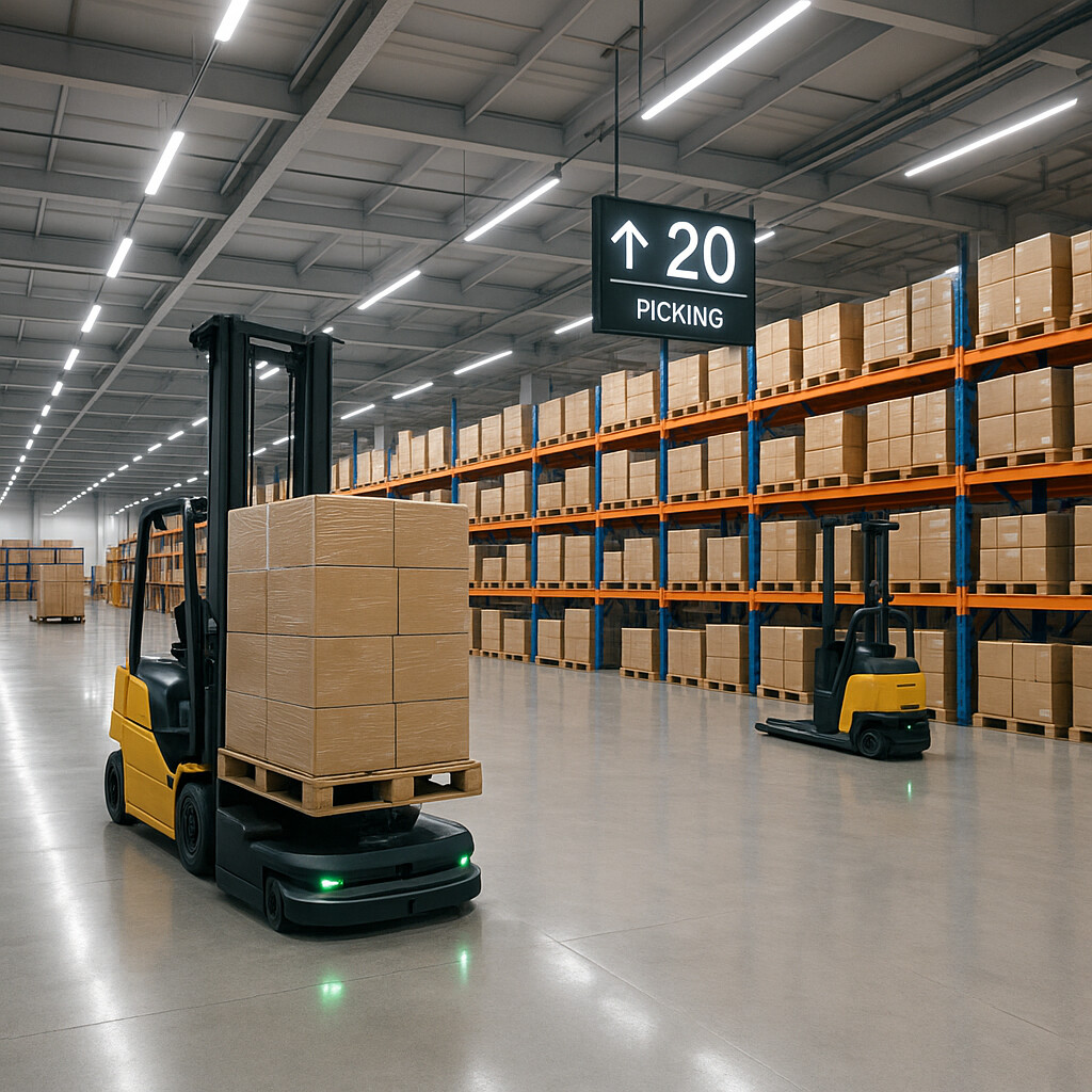 Modern Distribution Center - LED Systems & Optimized Material Flow